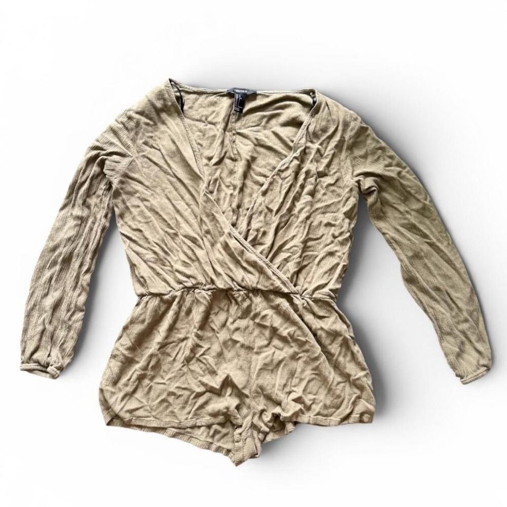 Forever 21 army green jumpsuit